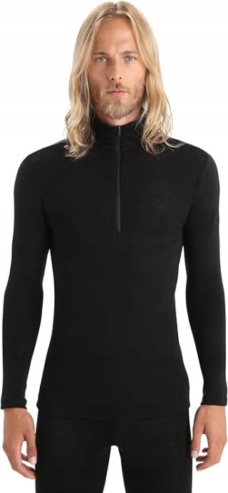 BLUZA MĘSKA SPORTOWA ICEBREAKER MERINO 175 EVERYDAY R. S CZARNA