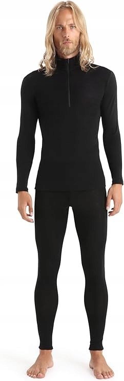 BLUZA MĘSKA SPORTOWA ICEBREAKER MERINO 175 EVERYDAY R. S CZARNA