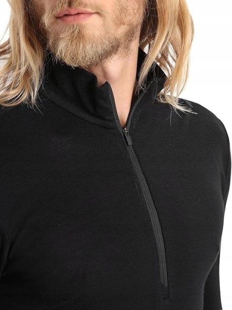 BLUZA MĘSKA SPORTOWA ICEBREAKER MERINO 175 EVERYDAY R. S CZARNA