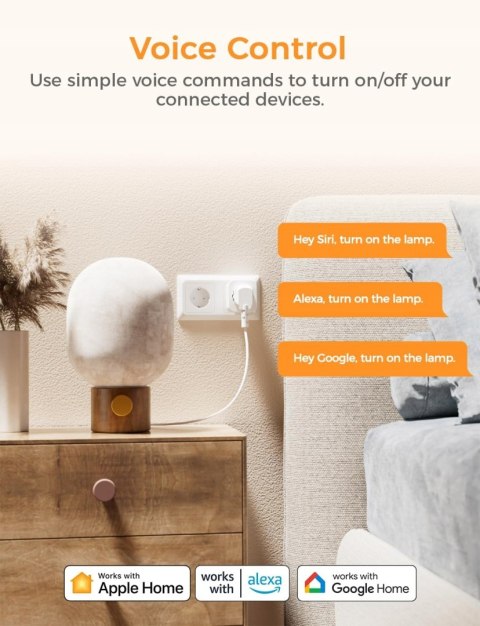 INTELIGENTNE GNIAZDO SMART WIFI PLUG REFOSS MSS210P 4 SZTUKI