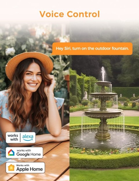 INTELIGENTNE GNIAZDO ZEWNĘTRZNE SMART WIFI PLUG REFOSS MSS620