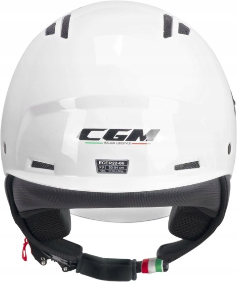 KASK MOTOCYKLOWY JET OTWARTY CGM 116A AIR MONO L 59-60CM BIAŁY