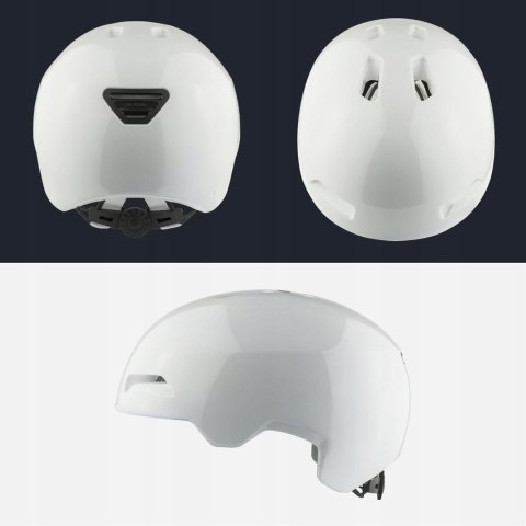 KASK ROWEROWY BMX ALPINA HAARLEM 52-57CM BIAŁY WHITE GLOSS