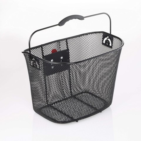 KOSZ NA ROWER KOSZYK ROWEROWY PRZEDNI NA KIEROWNICĘ METALOWY FISCHER 5KG