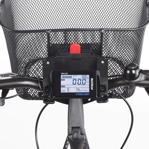 KOSZ NA ROWER KOSZYK ROWEROWY PRZEDNI NA KIEROWNICĘ METALOWY FISCHER 5KG