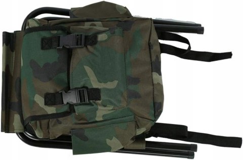 KRZESŁO WĘDKARSKIE PLECAK SKŁADANE TORBA KEMPINGOWE TABORET NA RYBY 3W1