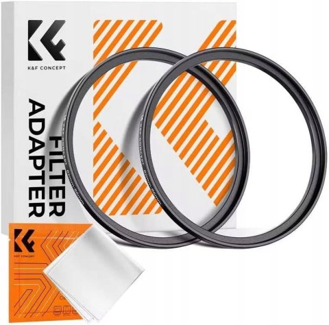 PIERŚCIEŃ REDUKCYJNY ADAPTER FILTRA K&F CONCEPT STEP-UP 55-82MM 2 SZTUKI