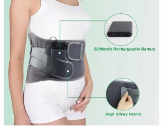 PODGRZEWANY PAS LĘDŹWIOWY STABILIZUJĄCY NA PLECY STABILIZATOR R. XL