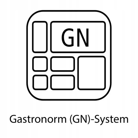 POJEMNIK GASTRONOMICZNY STALOWY GN 1/2 265x325MM 2L APS