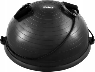 PÓŁPIŁKA RÓWNOWAŻNA PIŁKA FITNESS DO BALANSOWANIA Z LINKAMI ZELUS CZARNA
