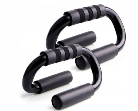 UCHWYTY DO DIPÓW ĆWICZEŃ POMPEK PUSH UP STAND CZARNE