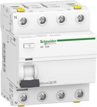 WŁĄCZNIK RÓŻNICOWO-PRĄDOWY SCHNEIDER ELECTRIC 4P 63A 300mA A A9Z24463