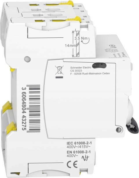WŁĄCZNIK RÓŻNICOWO-PRĄDOWY SCHNEIDER ELECTRIC 4P 63A 300mA A A9Z24463