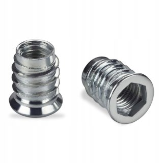 ZESTAW MUFA TULEJE WKŁADOWE GWINTOWE M10x20MM 7 SZTUK