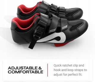 BUTY ROWEROWE WPINANE W PEDAŁY PELOTON PL-SH-B ROZMIAR 47