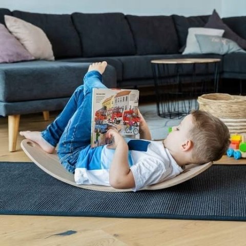 DESKA DO BALANSOWANIA DLA DZIECI DREWNIANA WAHU BALANCE BOARD + SKAKANKA