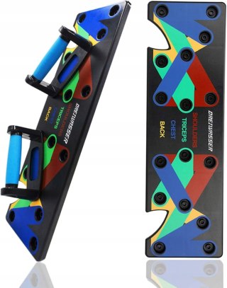 DESKA UCHWYTY DO POMPEK ĆWICZEŃ PLATFORMA PUSH UP BOARD WIELOFUNKCYJNA