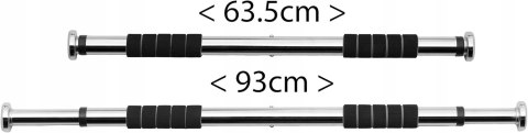 DRĄŻEK ROZPOROWY DO PODCIĄGANIA ĆWICZEŃ ULTRASPORT CHROM SREBRNY