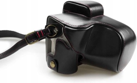 FUTERAŁ ETUI NA APARAT SKÓRZANY DO CANON EOS M50 CZARNY