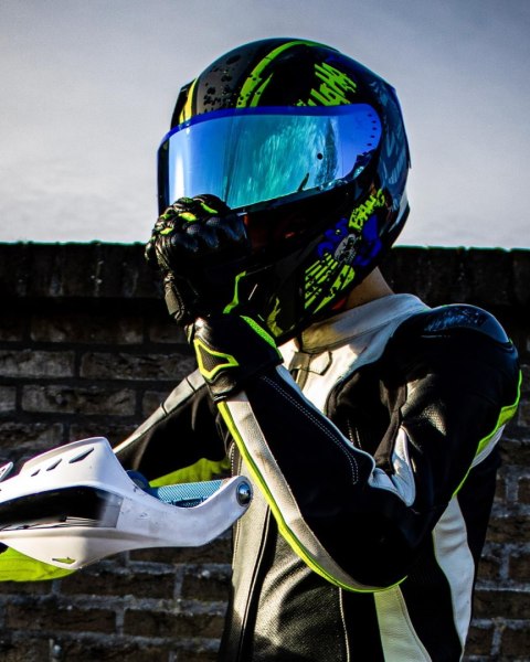 KASK MOTOCYKLOWY ILM ILM-Z501 L 59-60CM SURPRISE YELLOW + PINLOCK