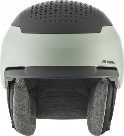 KASK NARCIARSKI SNOWBOARDOWY ALPINA GEMS 55-59CM CZARNO-ZIELONY