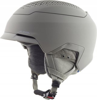 KASK NARCIARSKI SNOWBOARDOWY ALPINA GEMS L 59-63CM SZARY