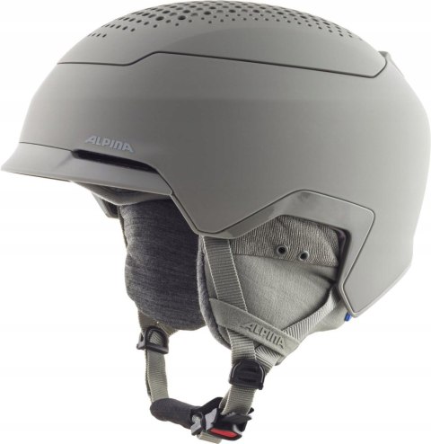 KASK NARCIARSKI SNOWBOARDOWY ALPINA GEMS L 59-63CM SZARY