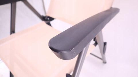 KRZESŁO OGRODOWE SKŁADANE TURYSTYCZNE FOTEL FERRINO SLIM BEŻOWE