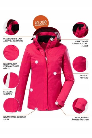 KURTKA DAMSKA NARCIARSKA KILLTEC KOS 133 WMN JCKT R. 48 RÓŻOWA