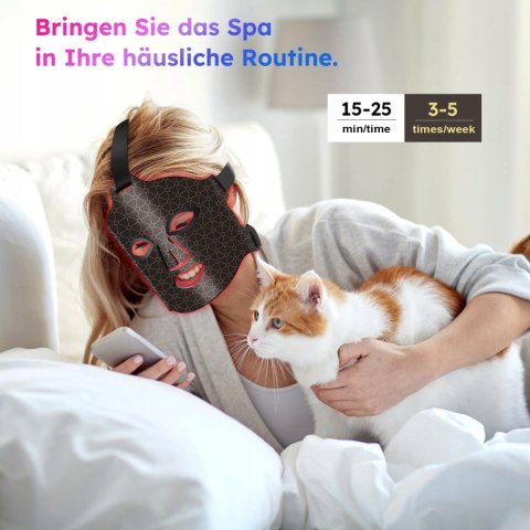 MASKA TERAPIA ŚWIETLNA LED KOMPRES PIELĘGNACJA SKÓRY DIWUEO