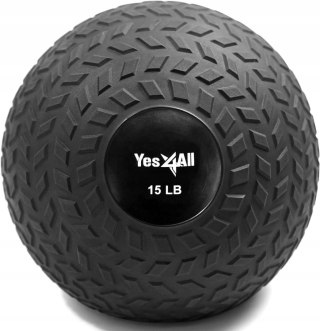 PIŁKA LEKARKA DO ĆWICZEŃ REHABILITACJI YES4ALL SLAM BALL 6,8KG 25CM