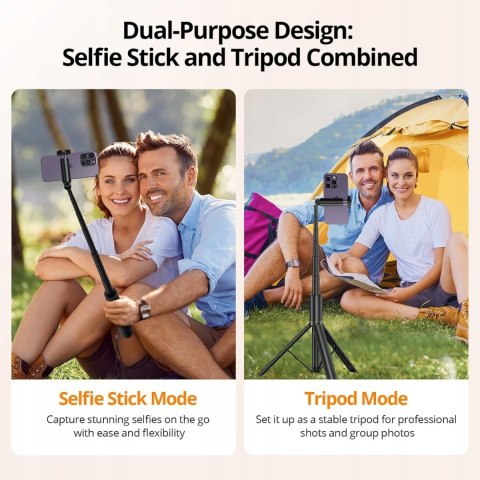 SELFIE STICK KIJEK DO KAMERY STATYW TRIPOD BLUETOOTH 140CM ATUMTEK