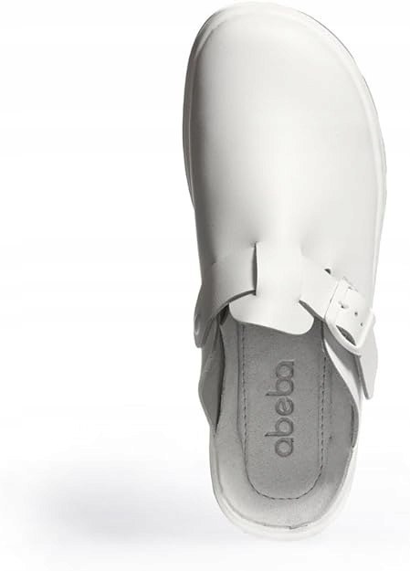 BUTY OBUWIE MEDYCZNE KLAPKI ABEBA 87050 LACZKI BIAŁE R. 42