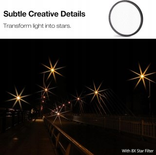 FILTR EFEKTOWY GWIAZDKOWY WALKING WAY STAR 8-PUNKTOWY 52MM