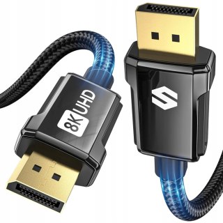 KABEL DISPLAYPORT 1.4 PRZEWÓD 1M OPLOT SILKLAND 8K