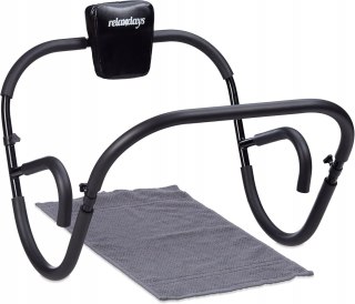 KOŁYSKA DO ĆWICZEŃ MIĘŚNI BRZUCHA KLASYCZNA FITNESS RELAXDAYS CZARNA