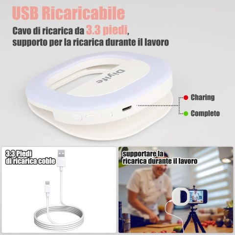 LAMPA SELFIE PIERŚCIENIOWA TELEFON TABLET LAMPKA LED RING DO ZDJĘĆ