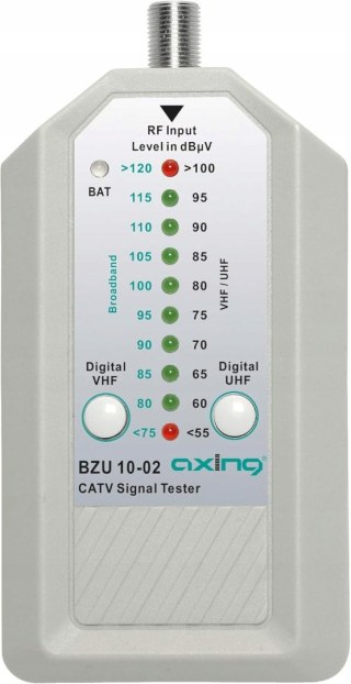 MIERNIK TESTER SYGNAŁU CATV TV AXING BZU 10-02