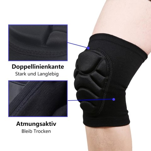 OCHRANIACZE NA KOLANA NAKOLANNIKI SPORTOWE R. XL CZARNE