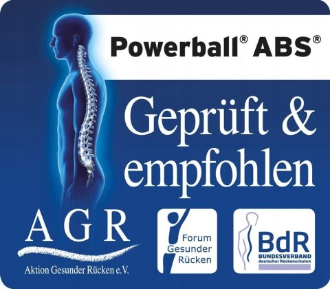 PIŁKA GIMNASTYCZNA REHABILITACYJNA TOGU POWERBALL ABS 65CM SZARA