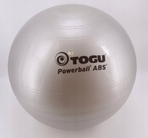 PIŁKA GIMNASTYCZNA REHABILITACYJNA TOGU POWERBALL ABS 65CM SZARA