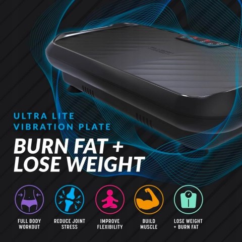 PLATFORMA WIBRACYJNA DO TRENINGU FITNESS Z LINKAMI BLUEFIN ULTRALITE