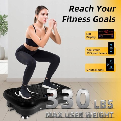 PLATFORMA WIBRACYJNA DO TRENINGU FITNESS Z LINKAMI EVOLAND