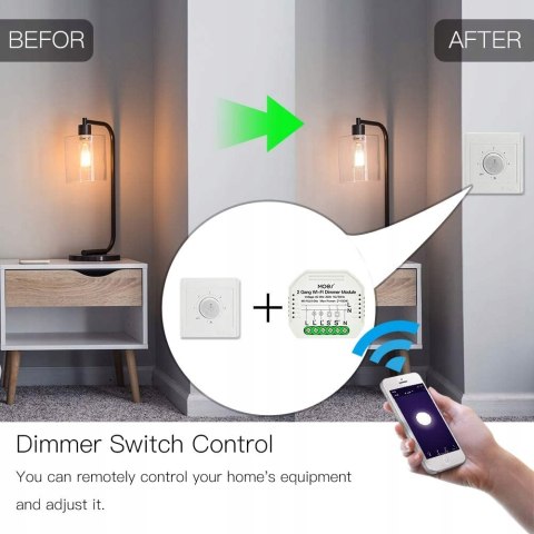STEROWNIK INTELIGENTNY SMART LIFE ŚCIEMNIACZ LUMIERE DIY ALEXA MOES STEROWNIK INTELIGENTNY SMART LIFE ŚCIEMNIACZ LUMIERE DIY ALEXA MOES