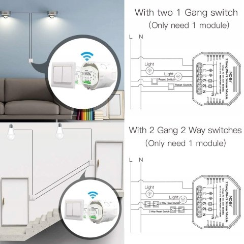 STEROWNIK INTELIGENTNY SMART LIFE ŚCIEMNIACZ LUMIERE DIY ALEXA MOES STEROWNIK INTELIGENTNY SMART LIFE ŚCIEMNIACZ LUMIERE DIY ALEXA MOES