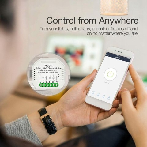 STEROWNIK INTELIGENTNY SMART LIFE ŚCIEMNIACZ LUMIERE DIY ALEXA MOES STEROWNIK INTELIGENTNY SMART LIFE ŚCIEMNIACZ LUMIERE DIY ALEXA MOES