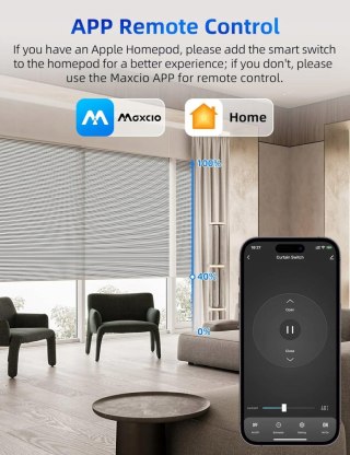 2x DOTYKOWY WYŁĄCZNIK SMART ROLET WiFi MAXCIO HOMEKIT 2 SZTUKI