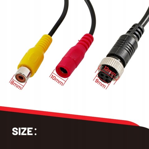 ADAPTER 4-PINOWY NA RCA (A/V) KABEL CINCH 35CM RED WOLF ADAPTER 4-PINOWY NA RCA (A/V) KABEL CINCH 35CM RED WOLF