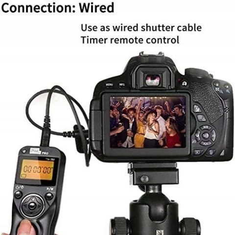 BEZPRZWODOWY WYZWALACZ CZASOWY MIGAWKI PIXEL TW-283 DO NIKON D800 D700 D200