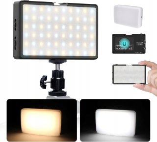 MAŁA LAMPA FOTOGRAFICZNA LED DO APARATU MOMAN ML8A-DC